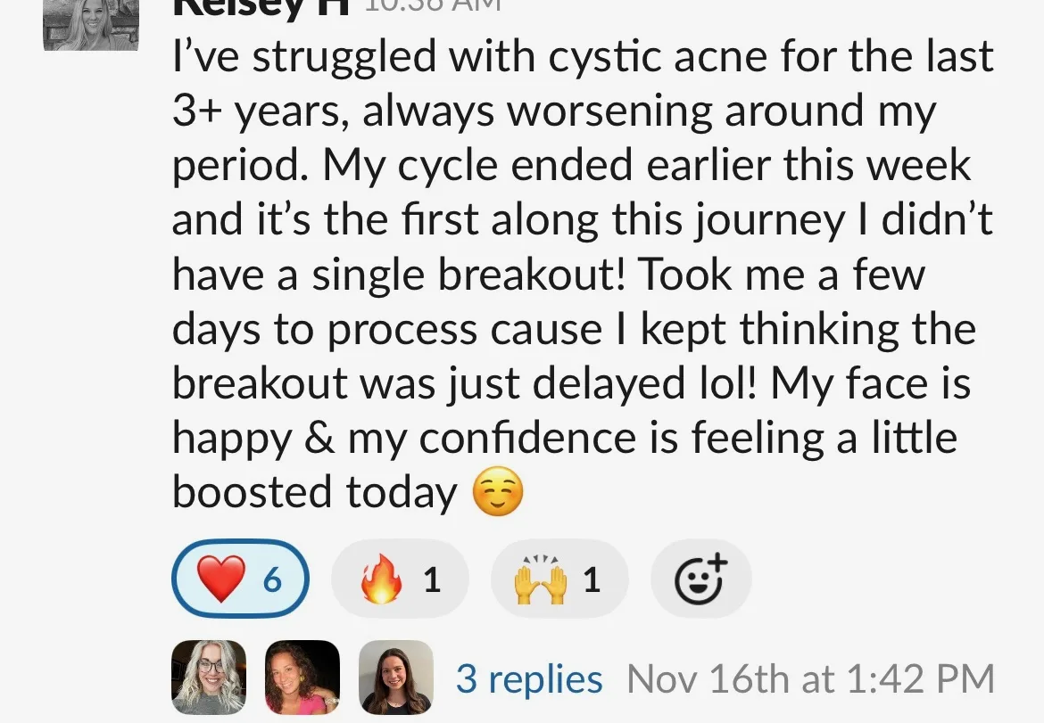 Client win shared in the Nurture community