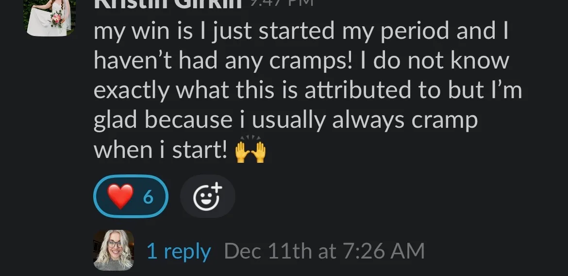 Client win shared in the Nurture community