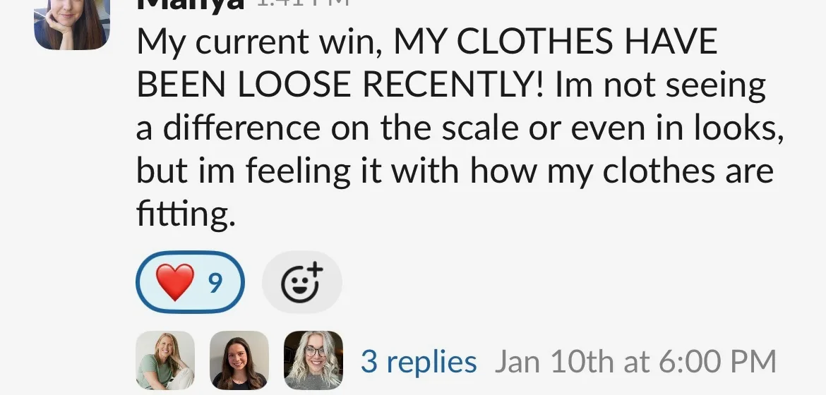 Client win shared in the Nurture community