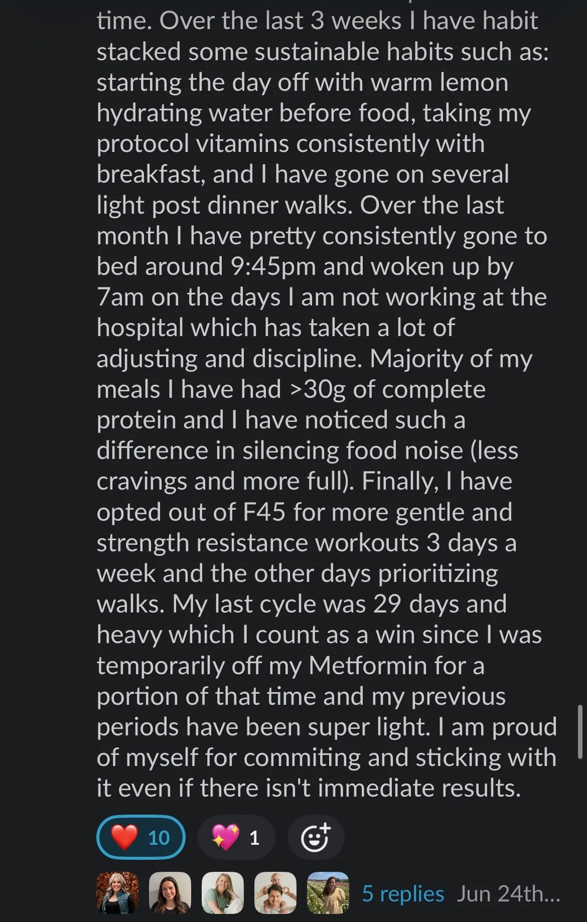 Client win shared in the Nurture community