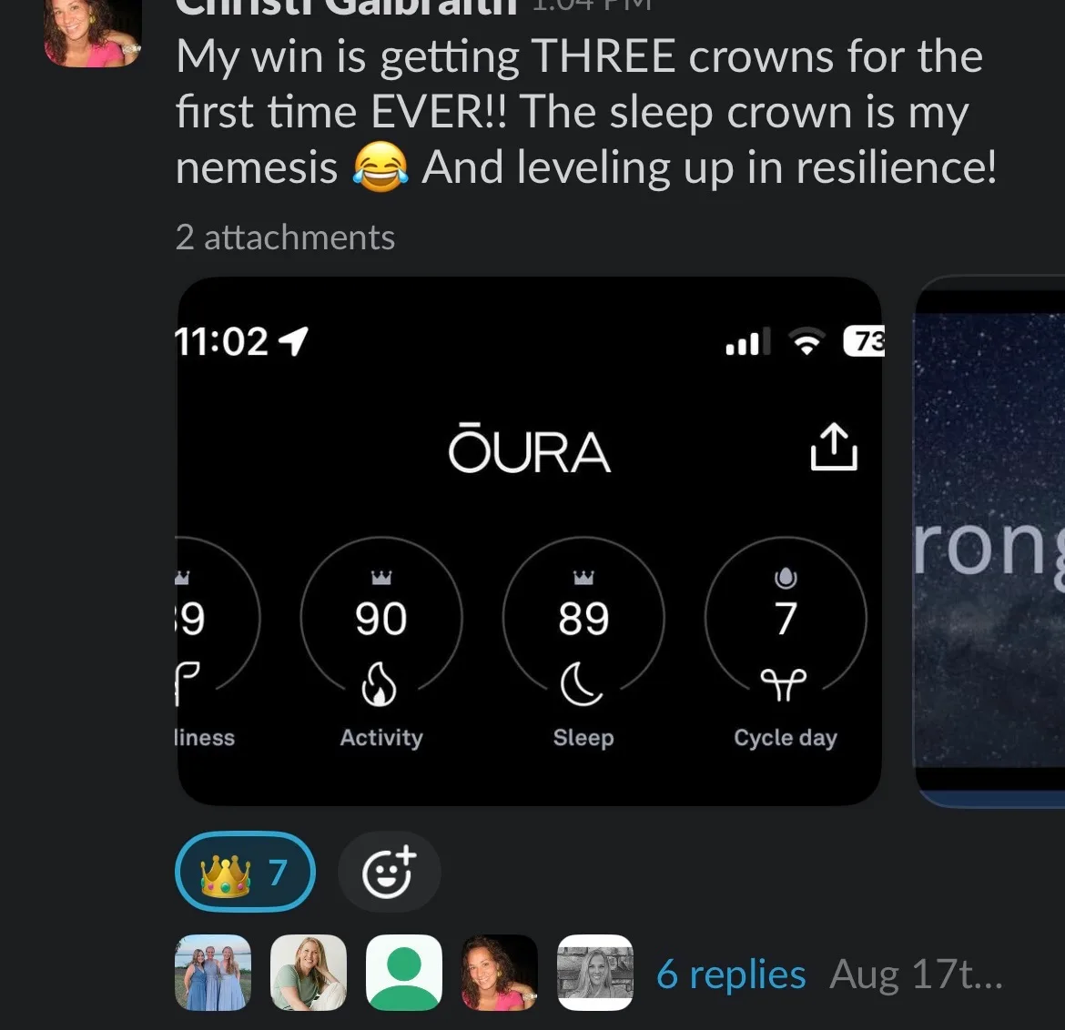 Client win shared in the Nurture community