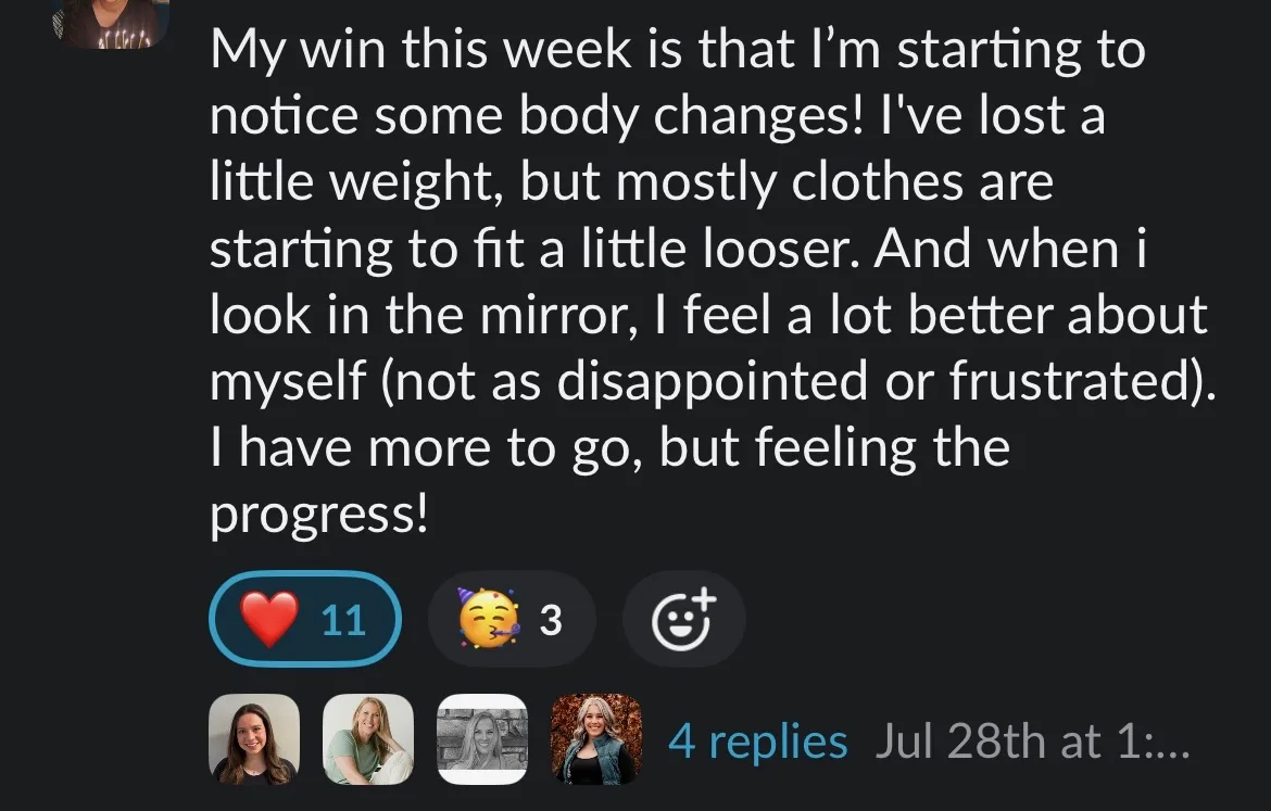 Client win shared in the Nurture community