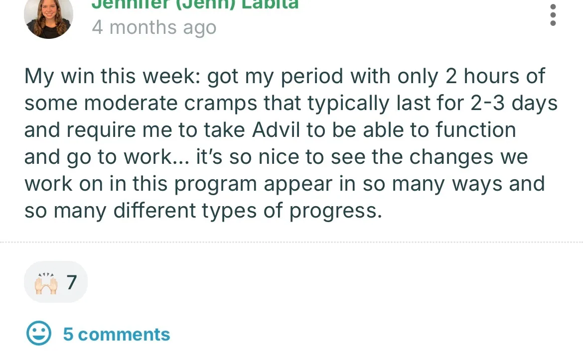 Client win shared in the Nurture community