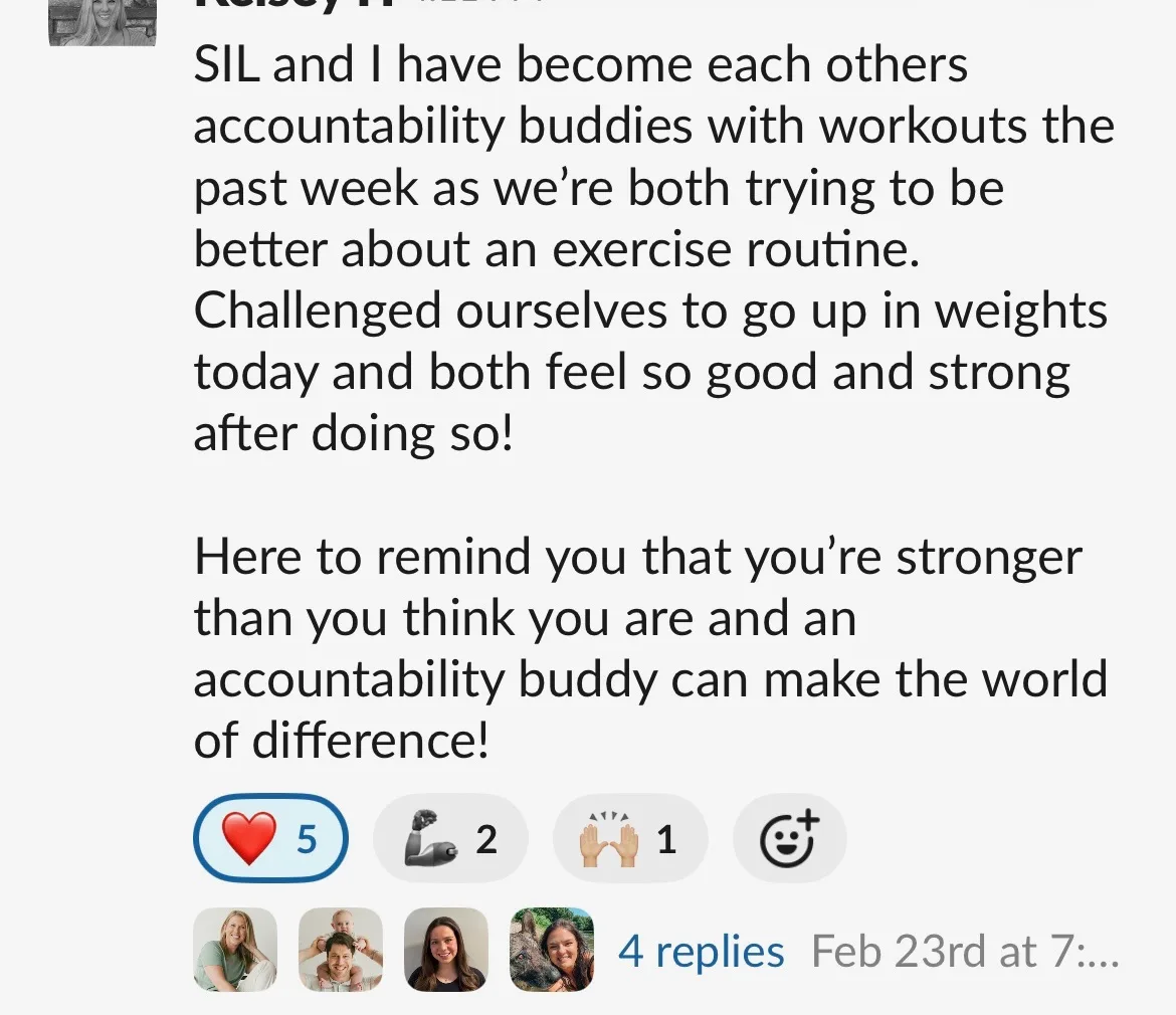 Client win shared in the Nurture community