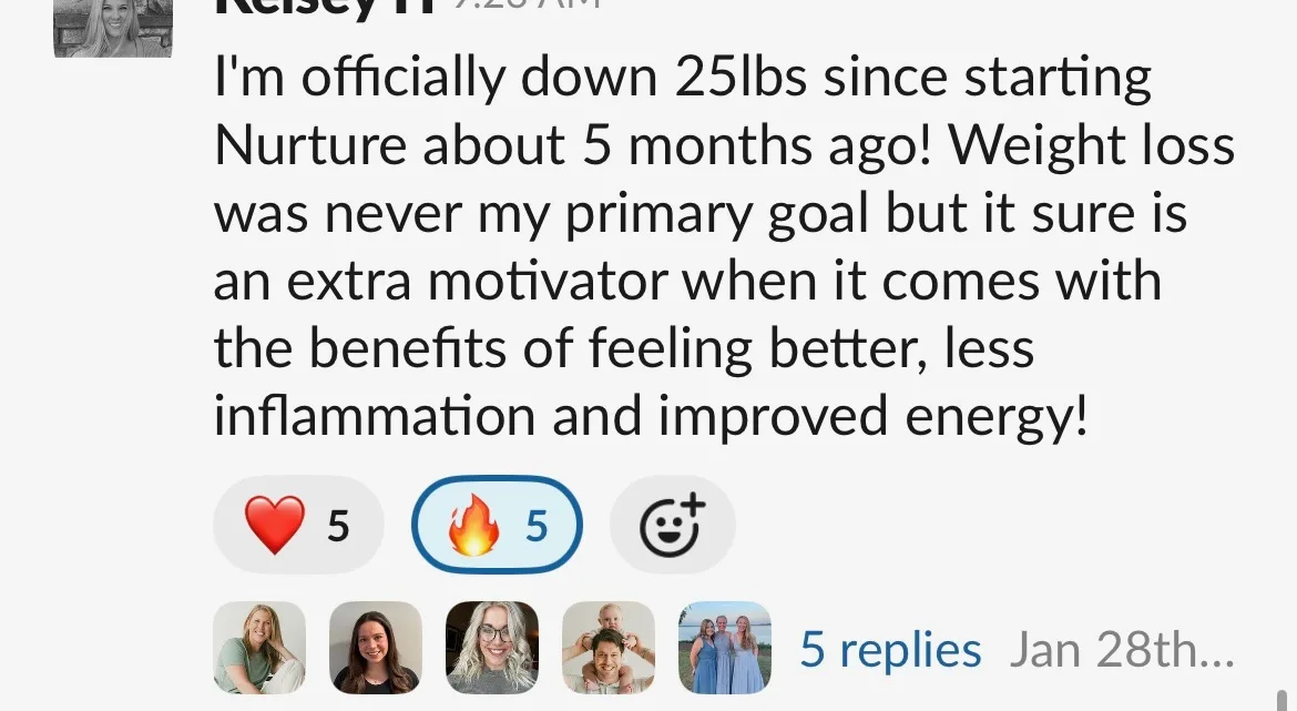 Client win shared in the Nurture community