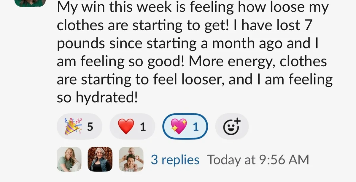 Client win shared in the Nurture community