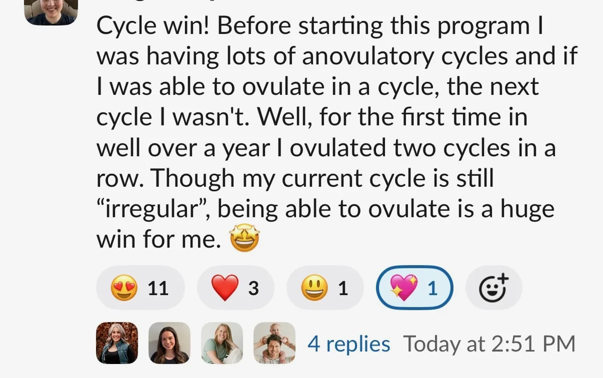 Client win shared in the Nurture community