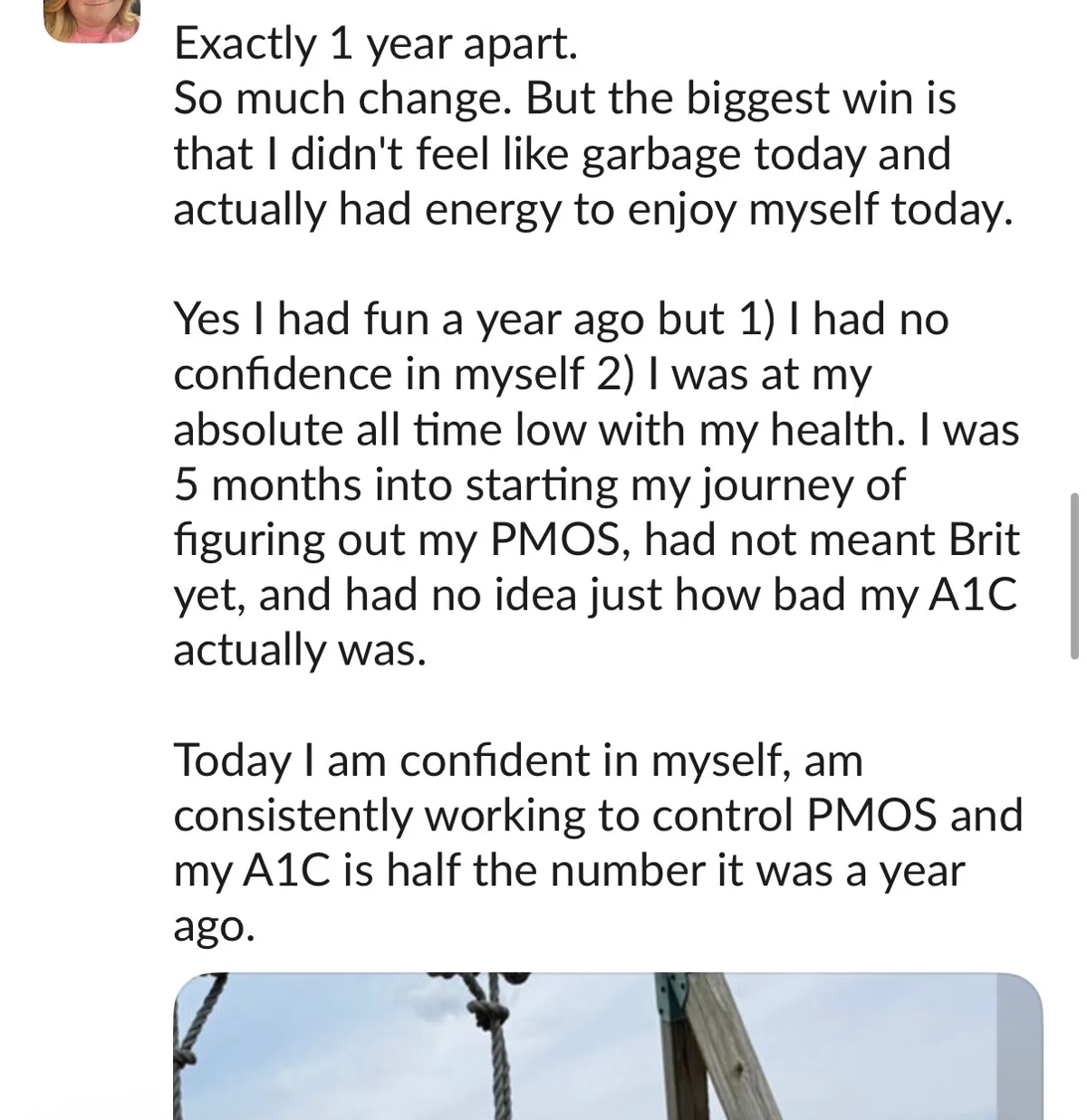 Client win shared in the Nurture community