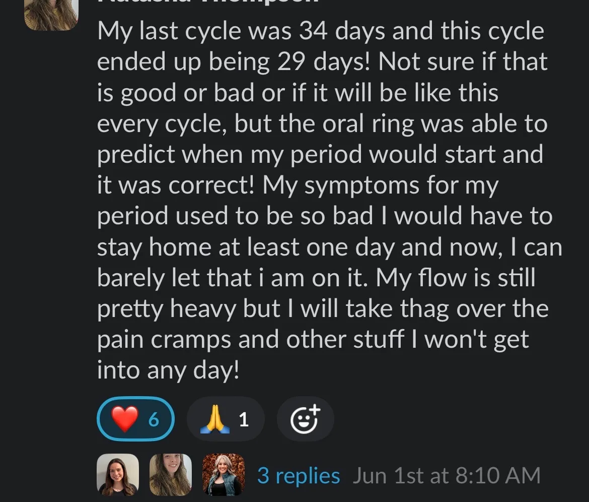 Client win shared in the Nurture community